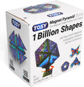 TOSY Magnet Pyramid Stone - 1 Billion Shapes, 12-Piece Transformable Cube