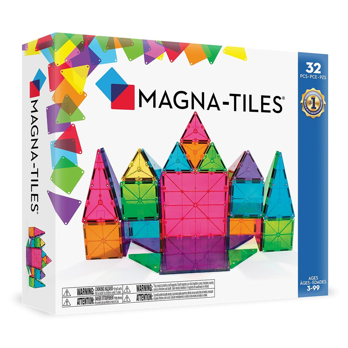 MAGNA-TILES Classic 32-Piece Magnetic Construction Set