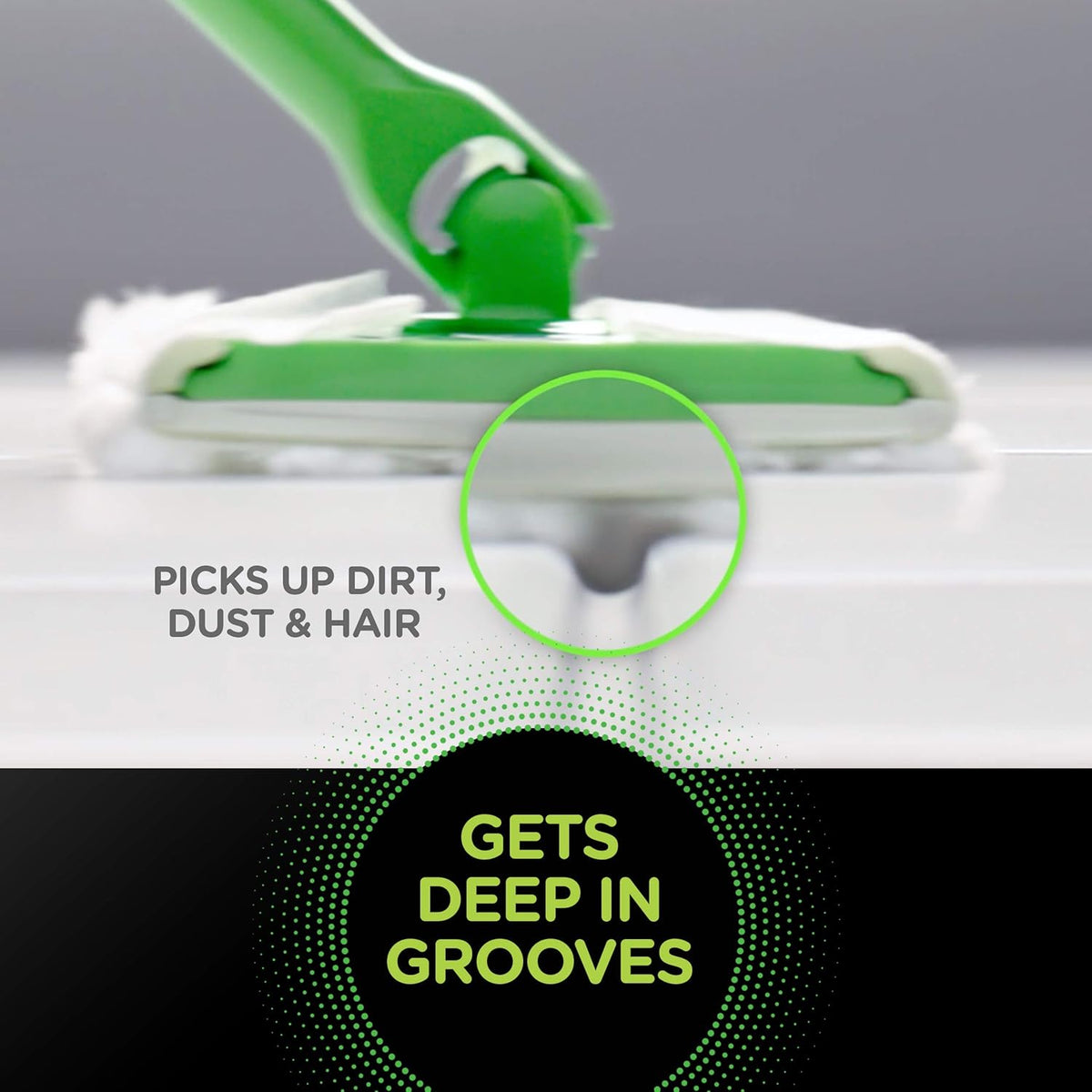 Sweep + Mop, Dry Pads Refill, Floor Cleaner for Dirt, Dust, Hair, Cleaning