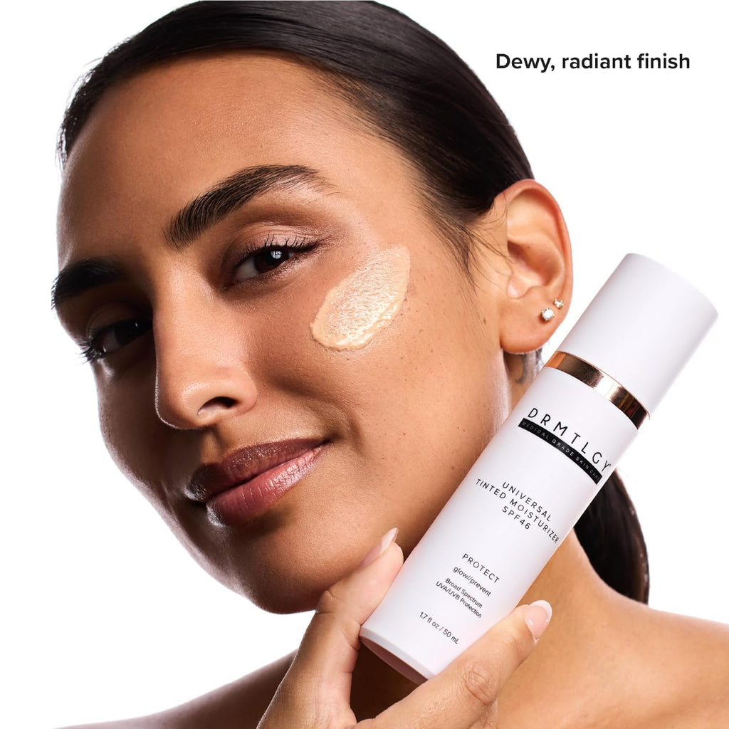 DRMTLGY Universal Tinted Moisturizer SPF 46 – Hydrating Dewy Tinted Sunscreen