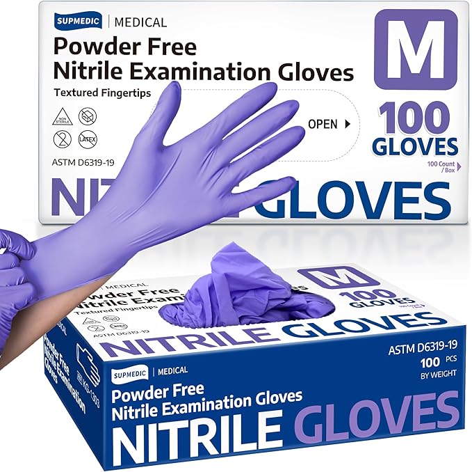 Supmedic Medical Soft Max™ Nitrile Disposable Gloves, 100 Ct Latex-Free