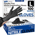 Supmedic Medical Soft Max™ Black Nitrile Disposable Gloves, 100 Pcs