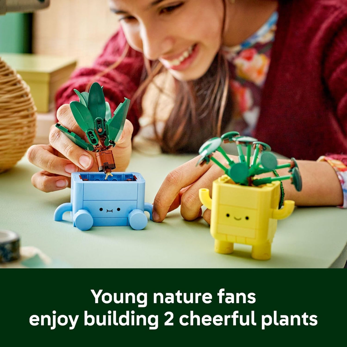 LEGO Botanicals Happy Plants Building Toy for Kids, Girls, and Boys 9+