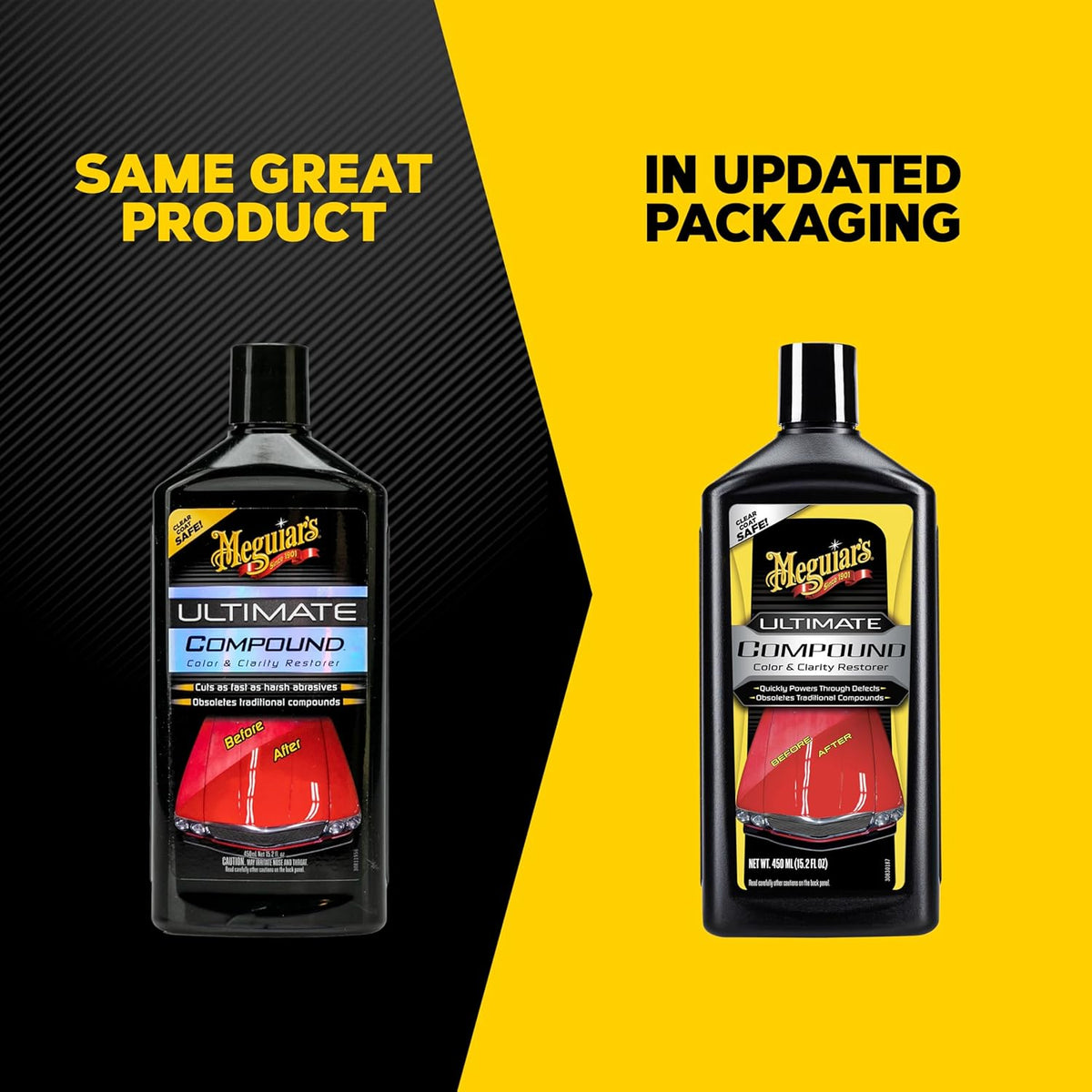 Meguiar's Ultimate Compound - Pro-Grade Car Scratch Remover, Paint Correction