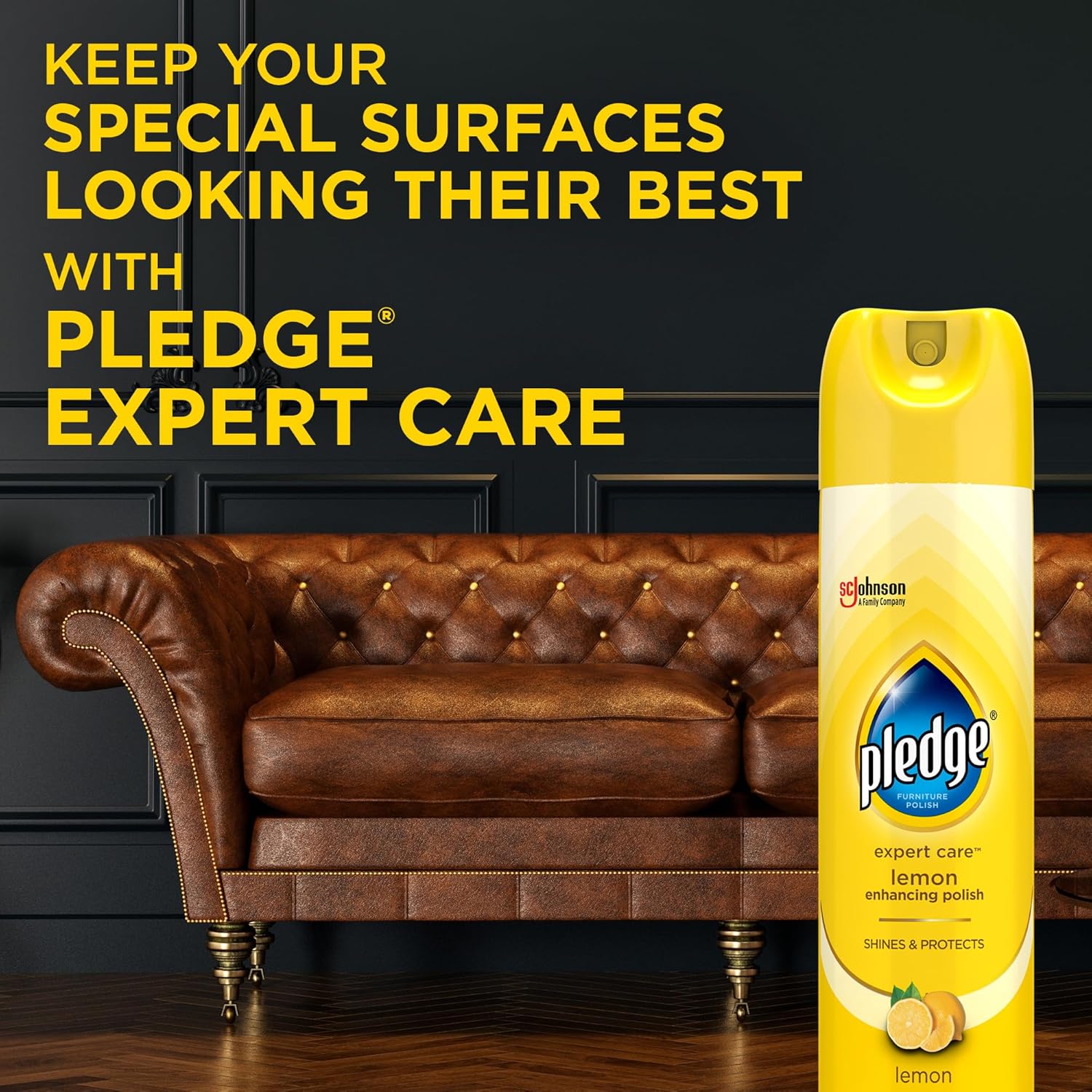 Pledge Enhancing Polish Spray, Wood Furniture & Stainless Steel Polish