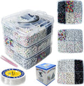Alphabet Beads A-Z 6200+Pcs Letter Number Hearts Bracelets Bead