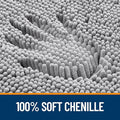 OLANLY Bathroom Rugs 30x20, Extra Soft Absorbent Chenille Bath Rugs, Rubber