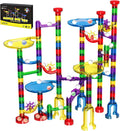 Magicfly Marble Run, 127 Pcs Marble Runs for Kids, Glass Marbles for Kids - magicfly marble run set
