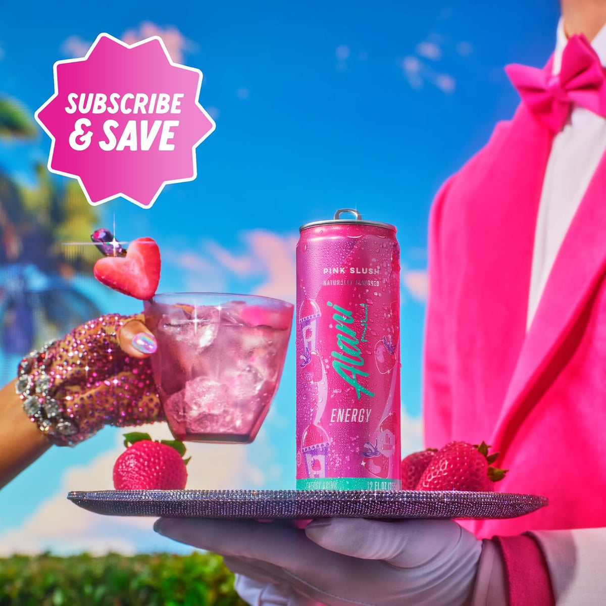 Alani Nu PINK SLUSH, Sugar Free, Low Calorie Energy Drinks, 200mg Caffeine