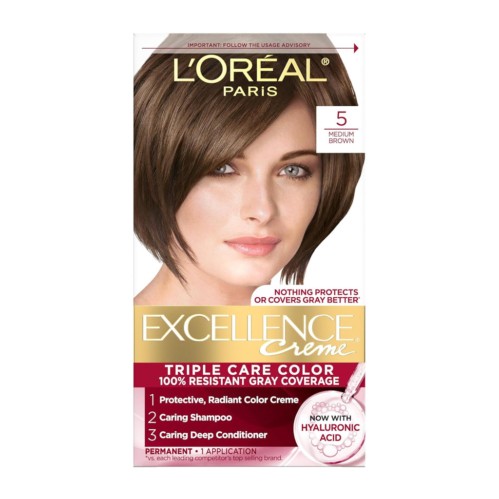 L'Oreal Paris Excellence Crème Permanent Hair Dye, Triple Care Hair Color