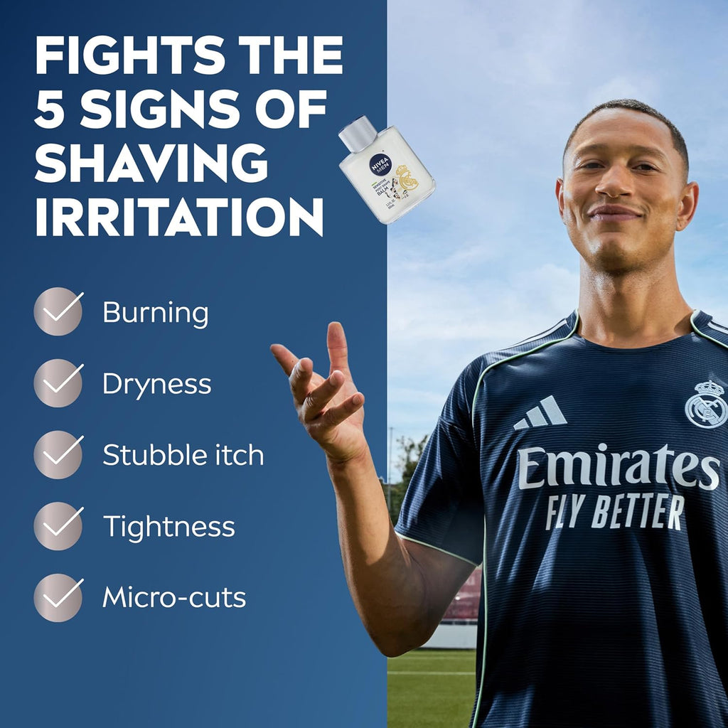 NIVEA MEN Real Madrid Limited Edition Design Sensitive Post Shave Balm, with