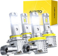 AUXITO 9005 H11 LED Bulbs Combo, 100000LM Super Bright, Plug-N-Play, Error-Free