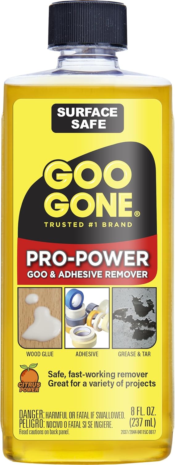 Goo Gone Pro Power Adhesive Remover - 8 Ounce - Use on Silicone, Caulk