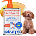 Native Pet Omega 3 Fish Oil for Dogs & Cats – Wild Alaskan Salmon Oil for
