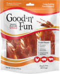 Good ‘n’ Fun Triple Flavor Wings Chews for All Dogs, 12 Ounces, Treat Your