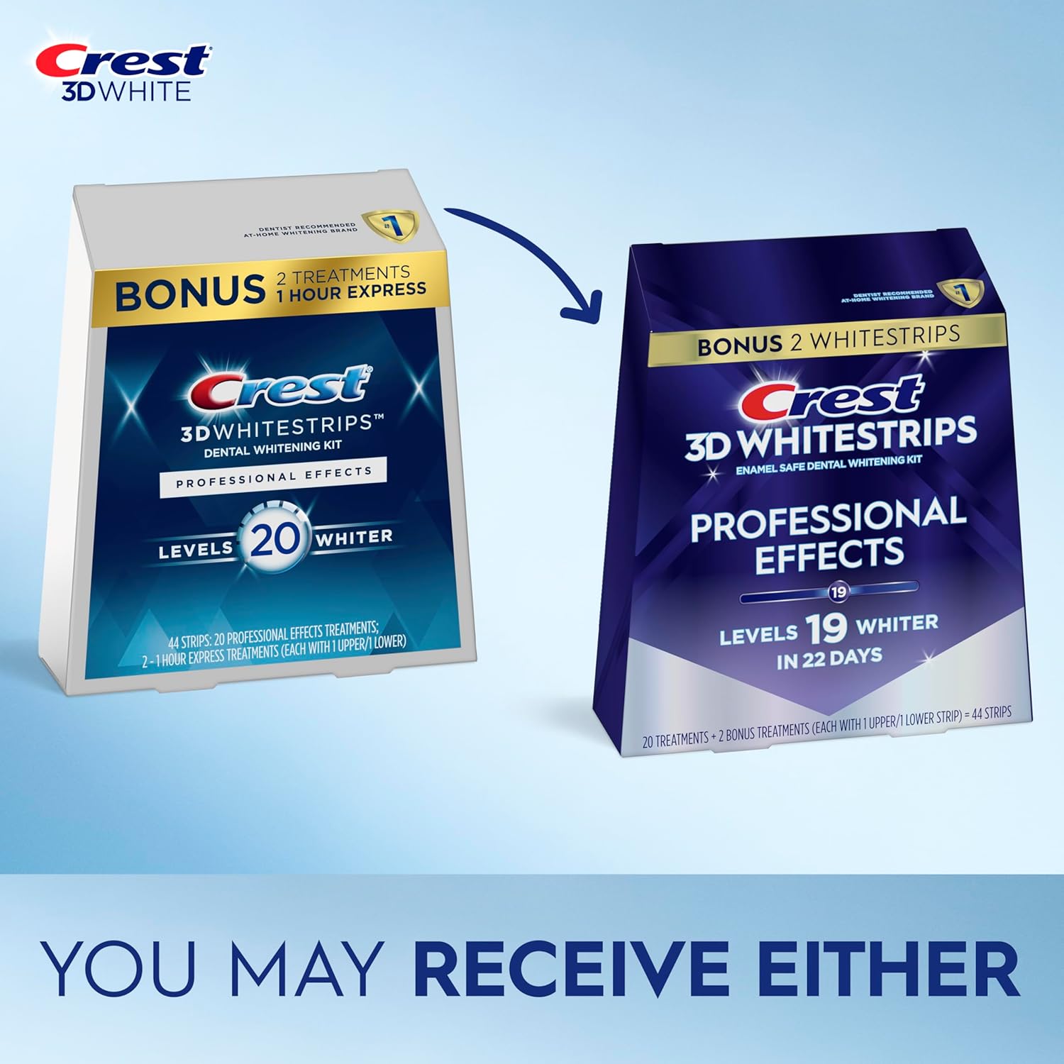 Crest 3D Whitestrips Professional Effects – Teeth Whitening Kit, 22