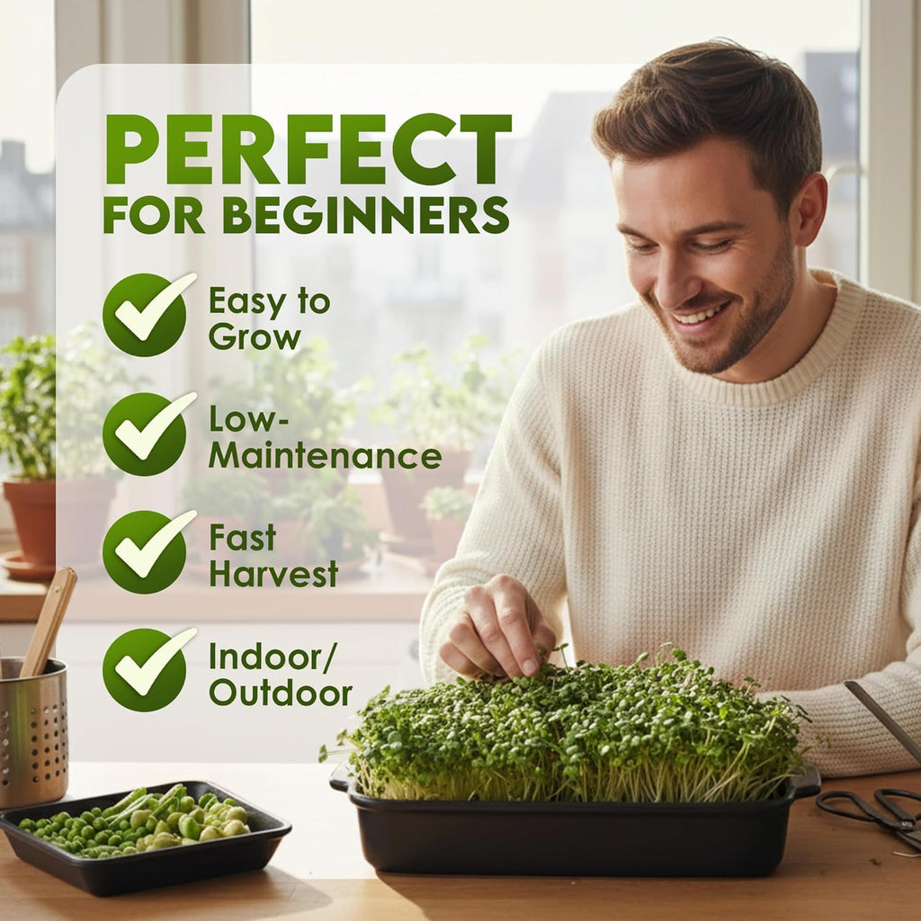 Nature Jim’s Sprouts Organic Salad Mix – Non-GMO Microgreen Seeds, Perfect
