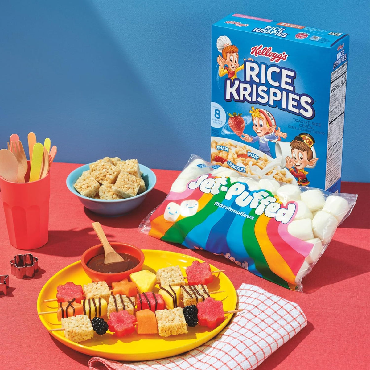 Kellogg's Rice Krispies Cold Breakfast Cereal, 8 Vitamins and Minerals, Rice
