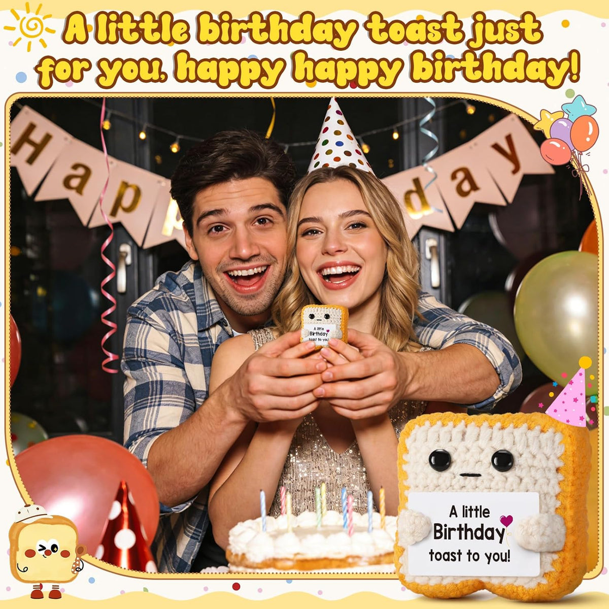 A Little Birthday Toast to You - Funny Happy Birthday Gifts for Women, Men