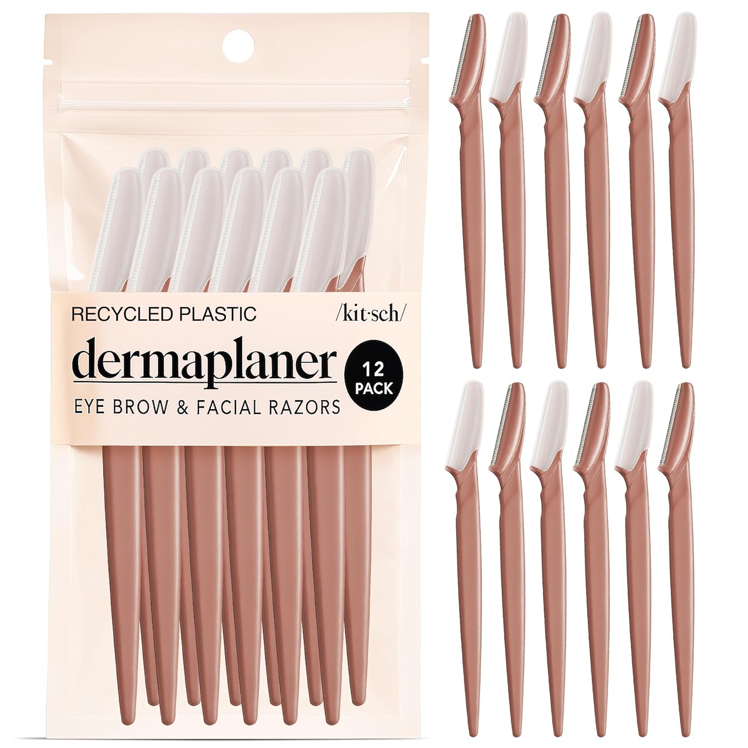 Kitsch Dermaplane Razor for Women Face – Face Razors for Women & Men, Eye