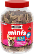 Milk-Bone Flavor Snacks Mini’s Dog Biscuits, Flavored Crunchy Dog Treats, 36