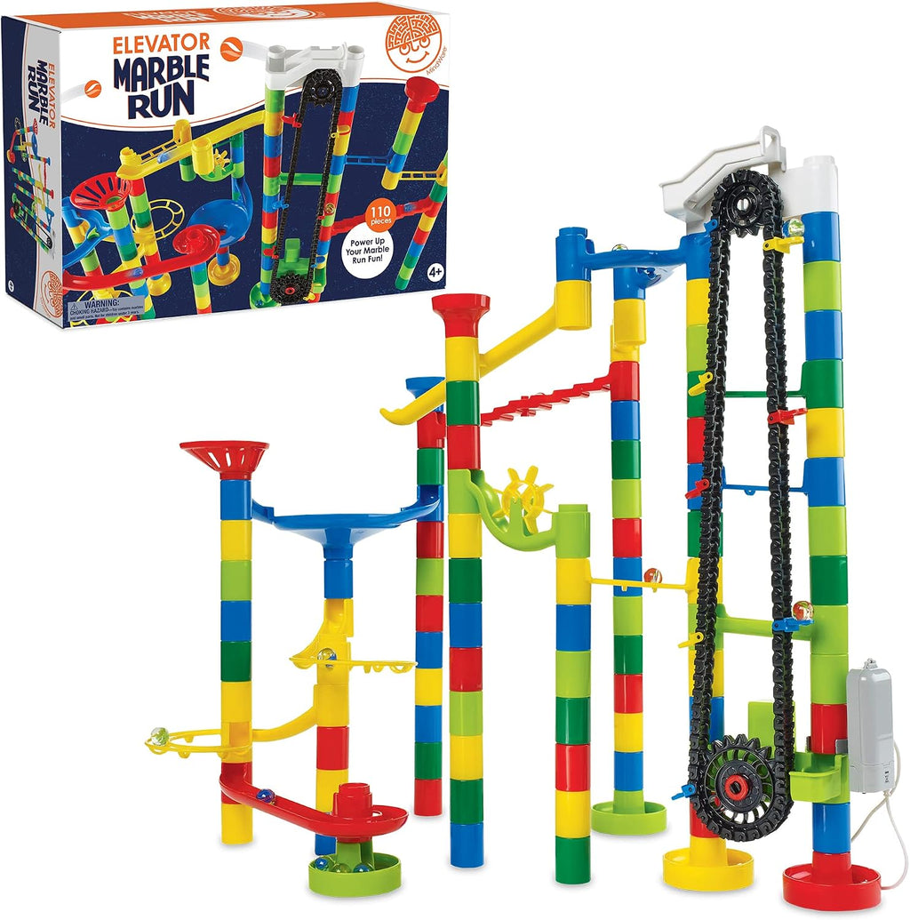 MindWare Marble Run 110 Piece Building Set with 82 Track Pieces
