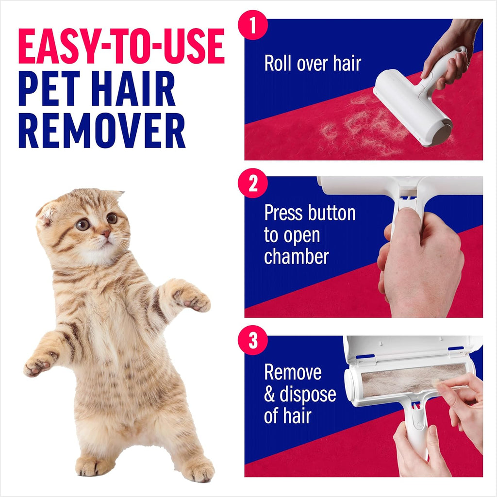 ChomChom Roller Pet Hair Remover – Original Size Reusable Lint Roller for Cat