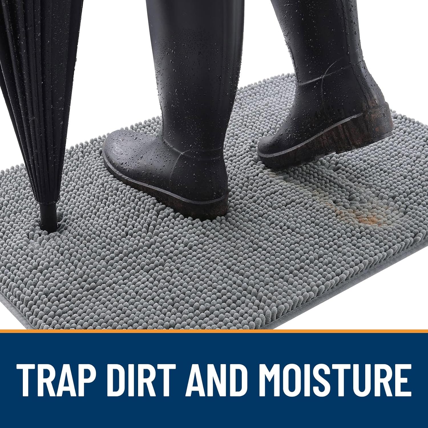 OLANLY Dog Door Mat for Muddy Paws 30x20, Absorbs Moisture and Dirt