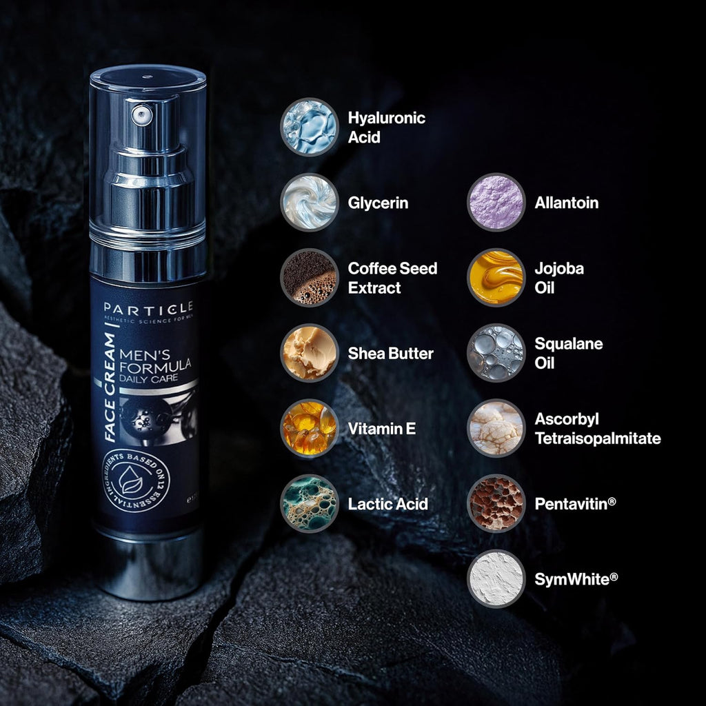 Particle 6-in-1 Face Cream for Men, Men’s Daily Hydrating Moisturizer with