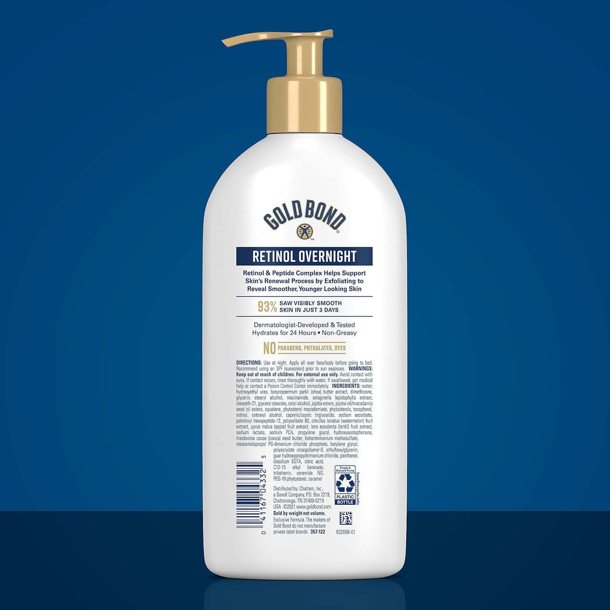 Gold Bond Age Renew Retinol Overnight Body & Face Lotion, Retinol Face and