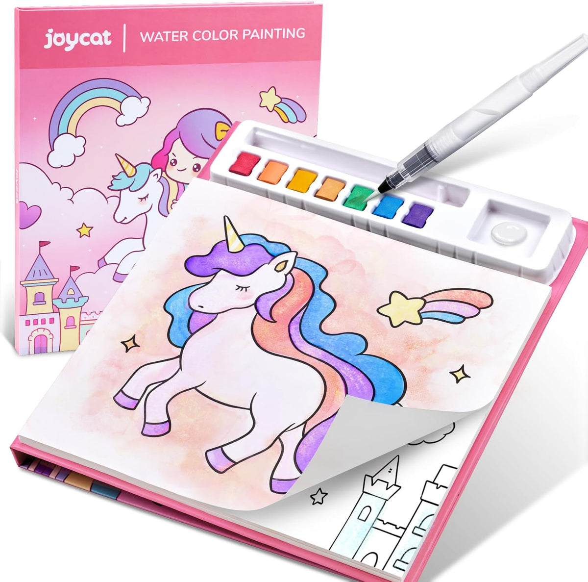 JoyCat Paint with Water Coloring Books for Toddlers, Watercolor Painting Sets