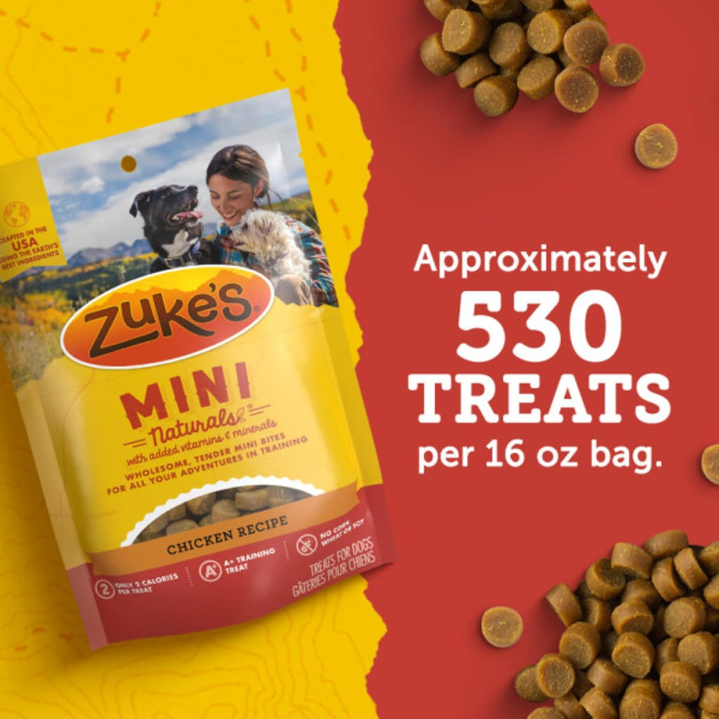 Zuke’s Mini Naturals Dog Training Treats for Dogs, Pet Treats Made with Real