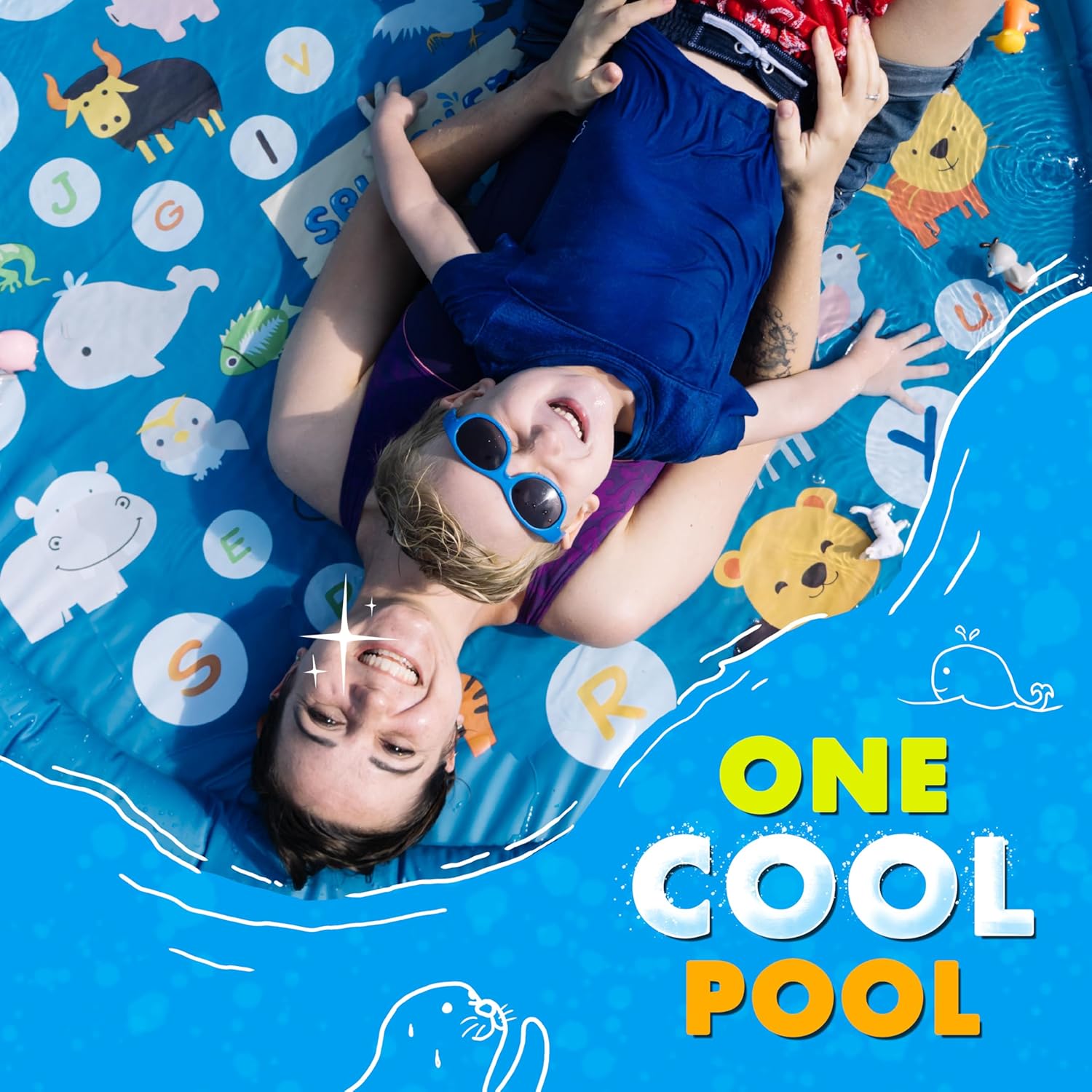 SplashEZ 3-in-1 Splash Pad, Sprinkler for Kids & Baby Pool for Learning