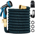 100 ft Expandable Garden Hose - Kink Free Flexible Water Hose 100ft with 10