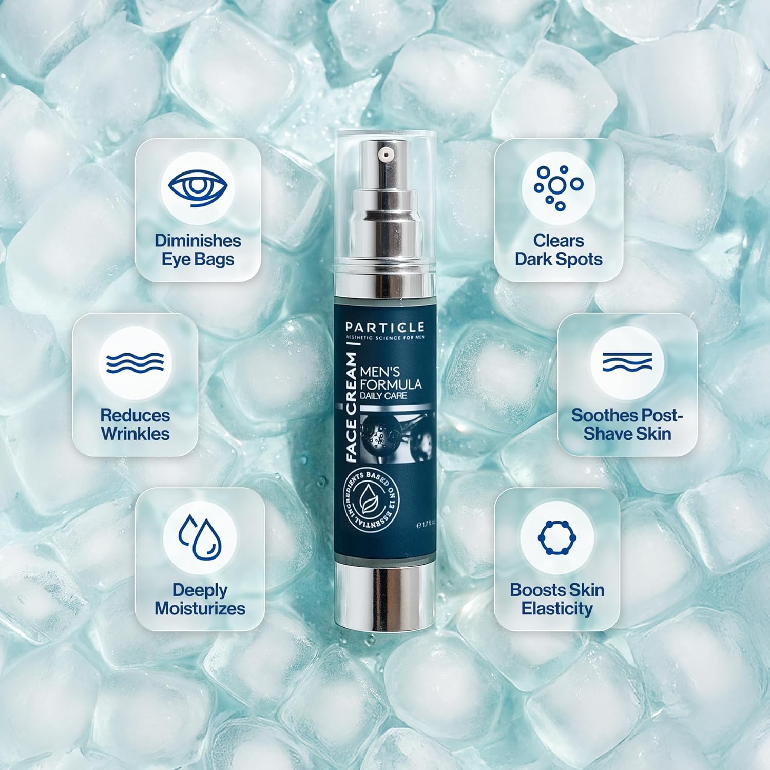 Particle 6-in-1 Face Cream for Men, Men’s Daily Hydrating Moisturizer with