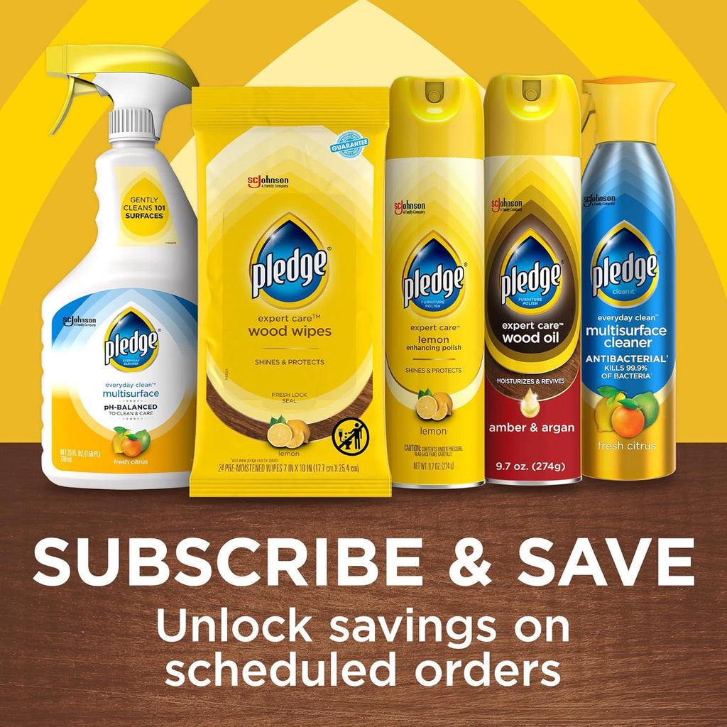 Pledge Enhancing Polish Spray, Wood Furniture & Stainless Steel Polish