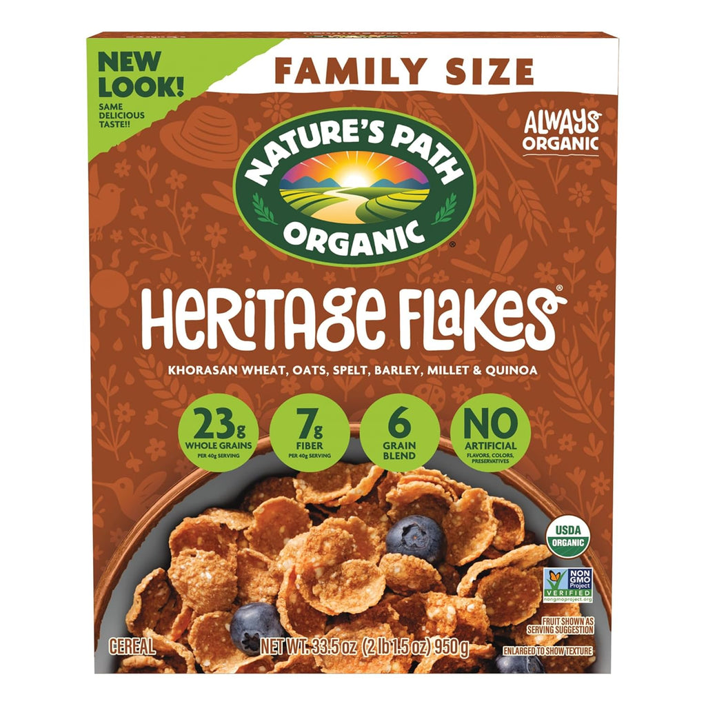 Nature's Path Organic Heritage Flakes® Cereal, 33.5 oz (Pack of 1), Ancient