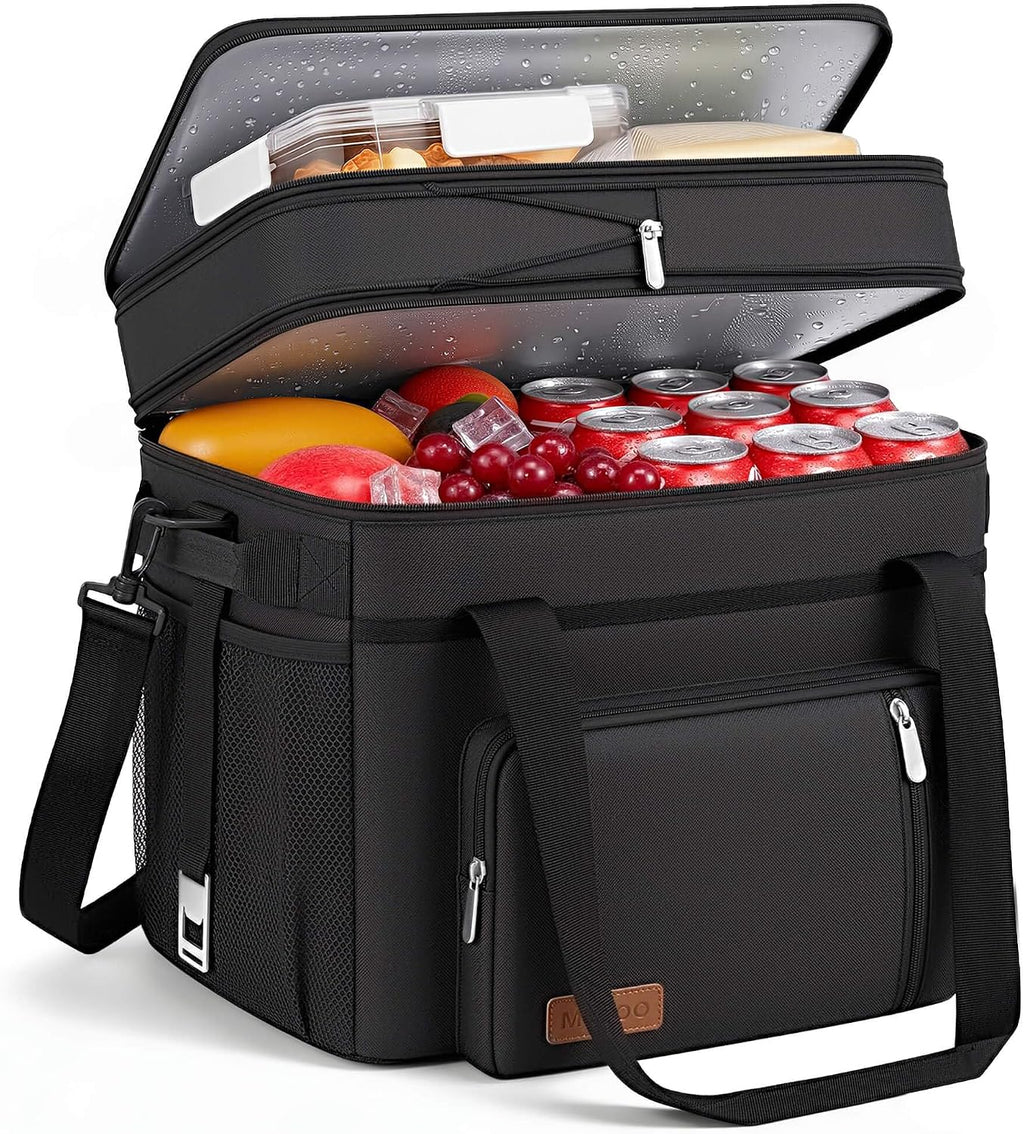 MIYCOO Cooler Bag with Expandable Double Deck, 60 Can Leakproof Cooler