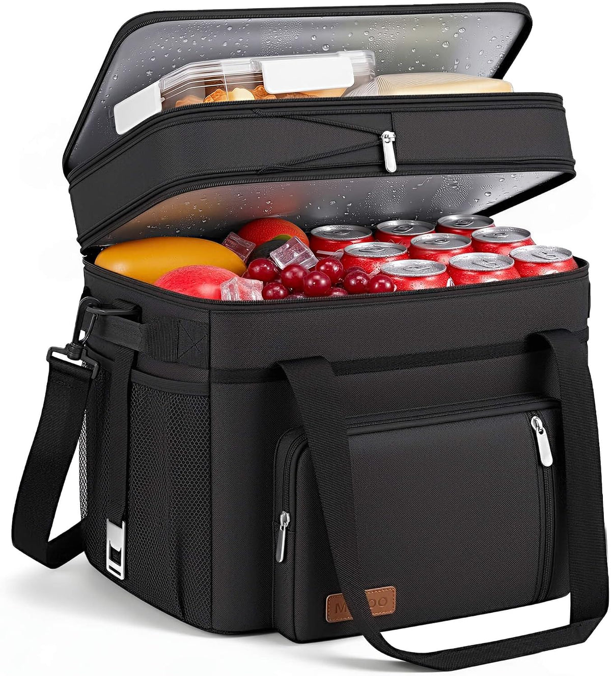 MIYCOO Cooler Bag with Expandable Double Deck, 60 Can Leakproof Cooler