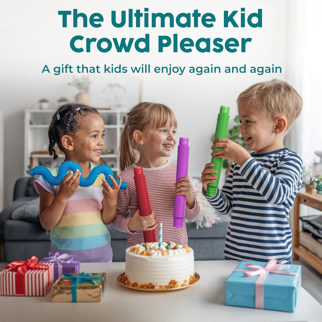 BUNMO Pop Tubes - Sensory Toys - Fidget Toys - Imaginative Play & Stimulating