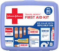 BAND-AID Brand Travel Ready Portable Emergency First Aid Kit for Minor Wound