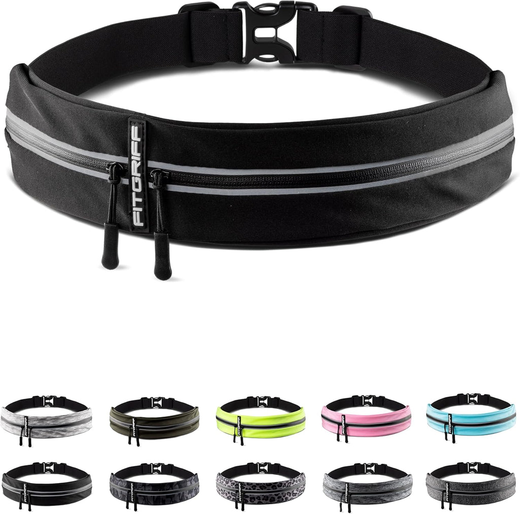 Fitgriff® Running Belt for Men & Women - Secure Jogging Pouch for Phone, Keys