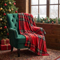 Christmas Fleece Blanket Holiday Throw for Sofa Bed Home Decor