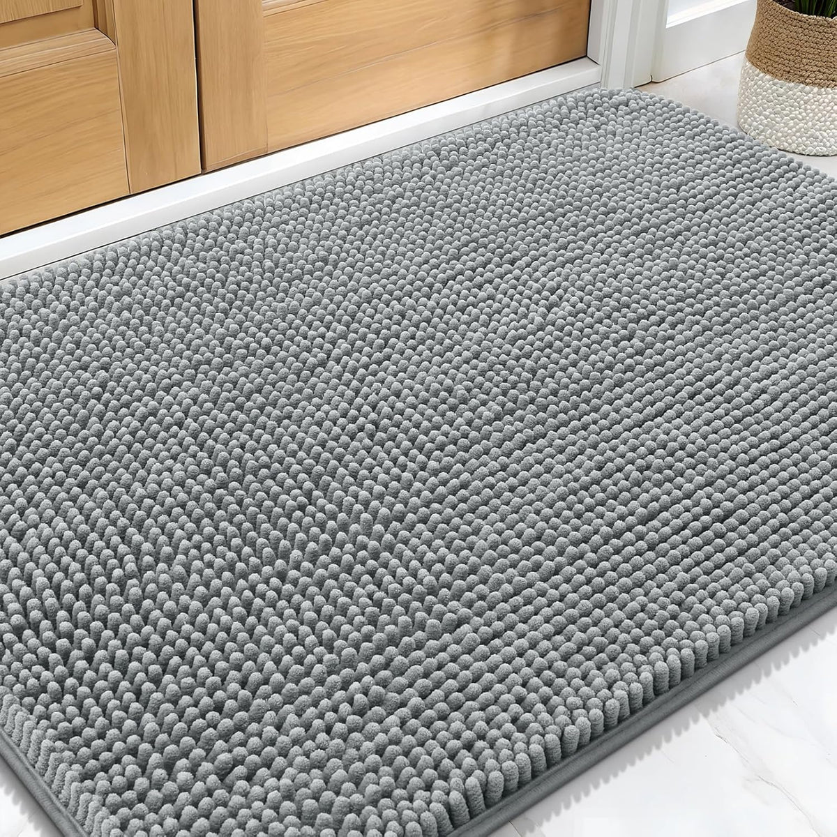 OLANLY Dog Door Mat for Muddy Paws 30x20, Absorbs Moisture and Dirt