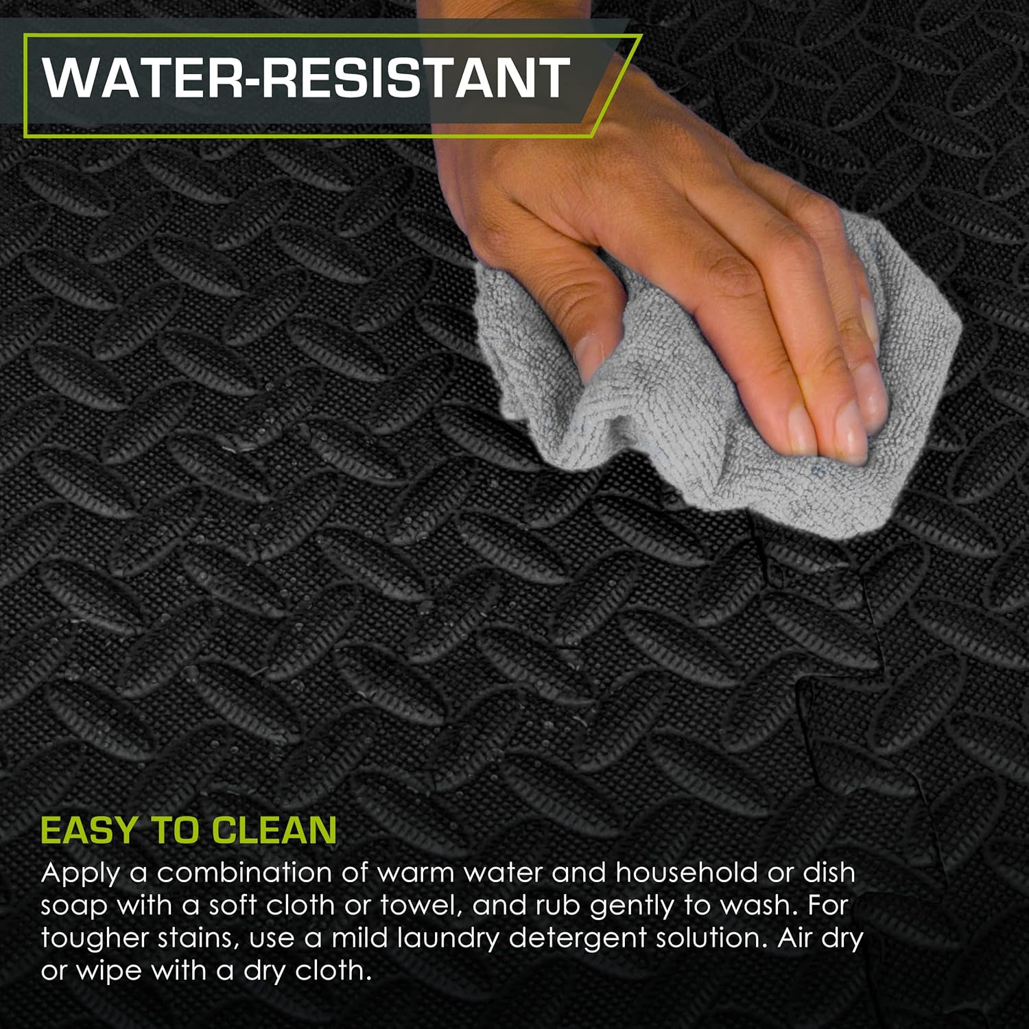 ProsourceFit Puzzle Exercise Mat ½ in, EVA Interlocking Foam Floor Tiles for
