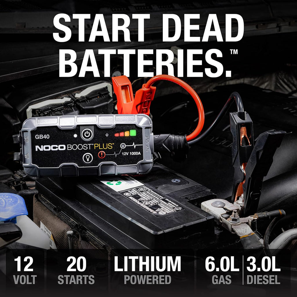 NOCO Boost GB40: 1000A UltraSafe Jump Starter – 12V Lithium Battery Booster