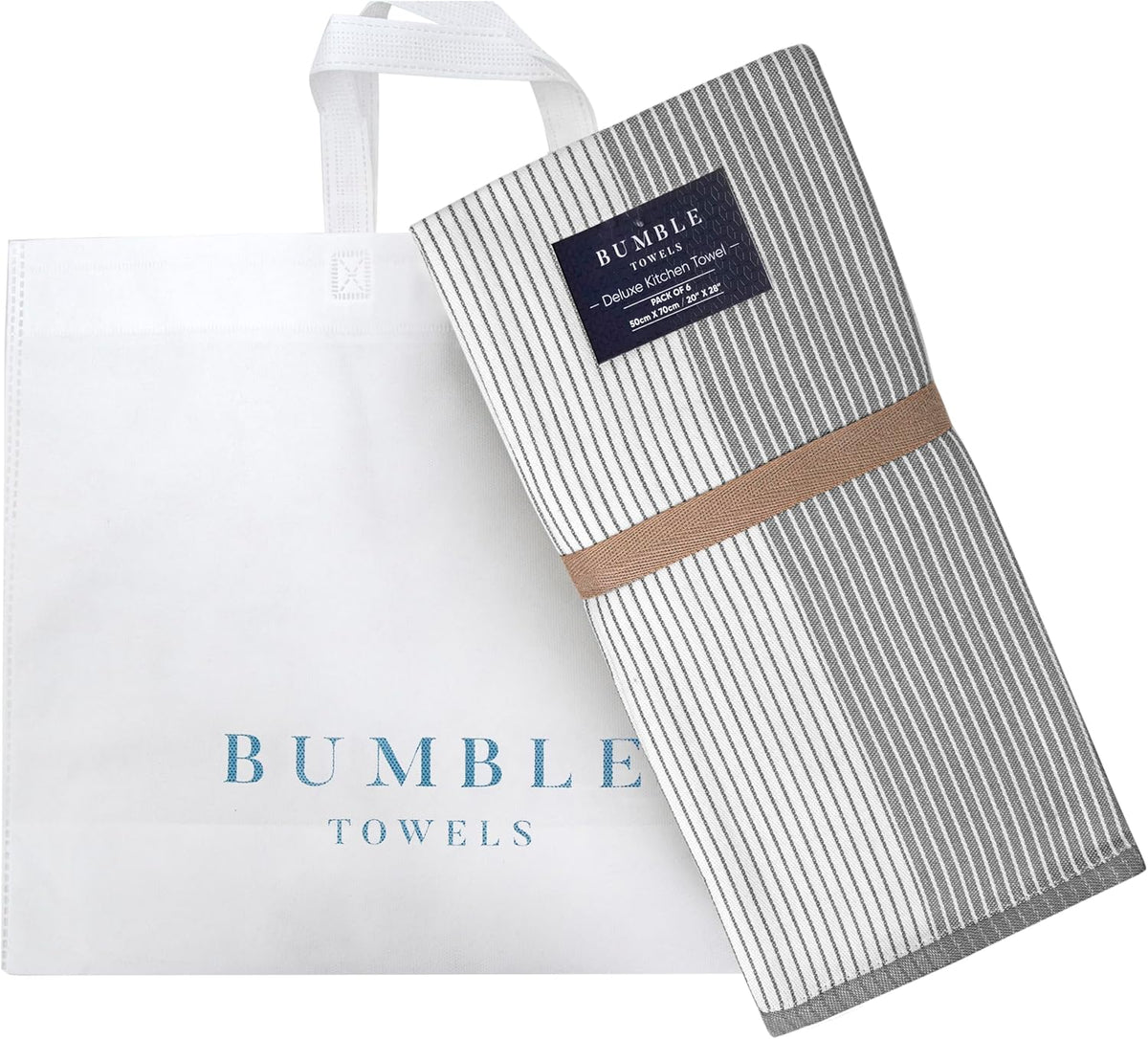 Premium Kitchen Towels (20”x 28”, 6 Pack)