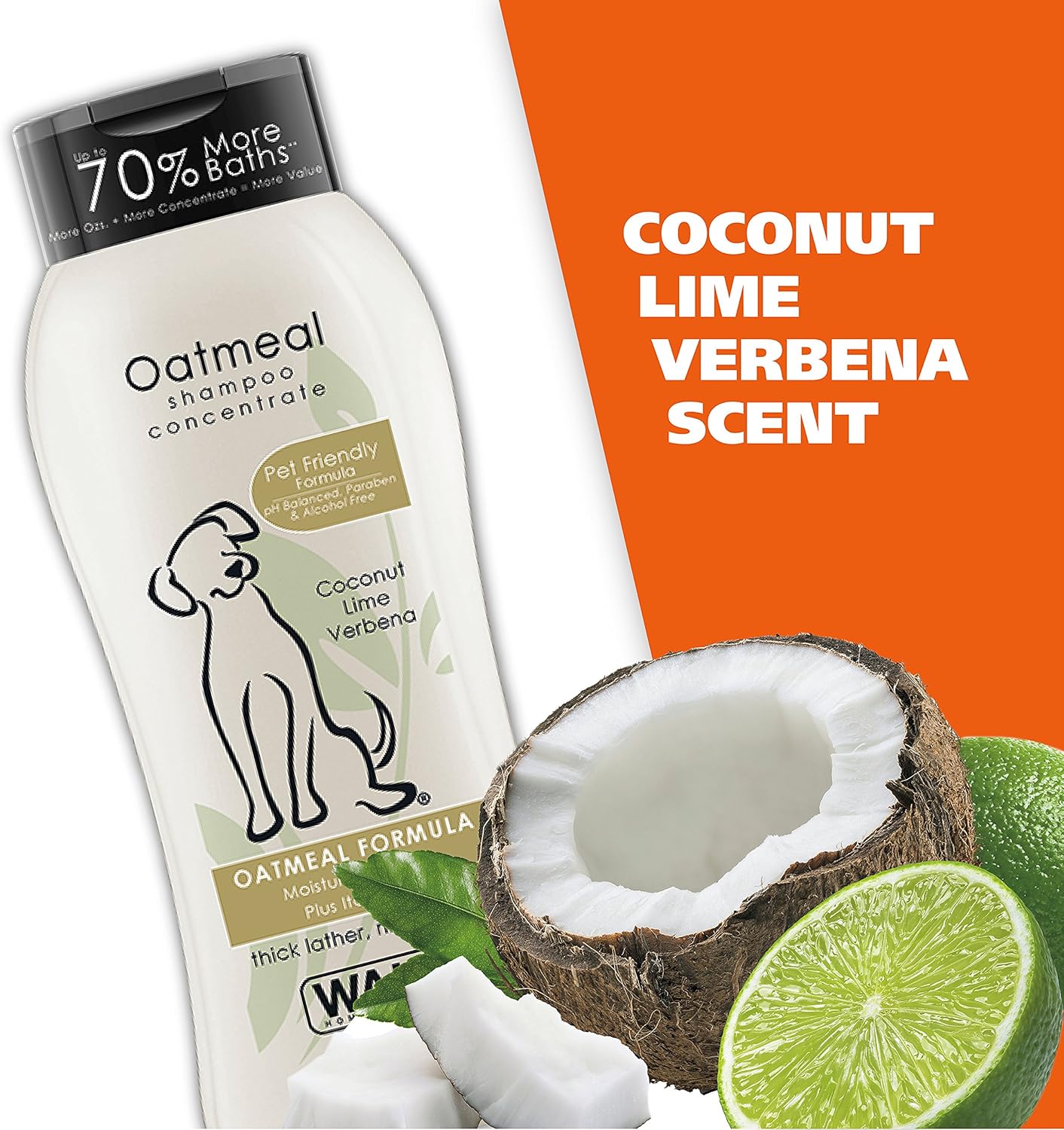 Wahl USA Dry Skin & Itch Relief Pet Shampoo for Dogs – Oatmeal Formula with