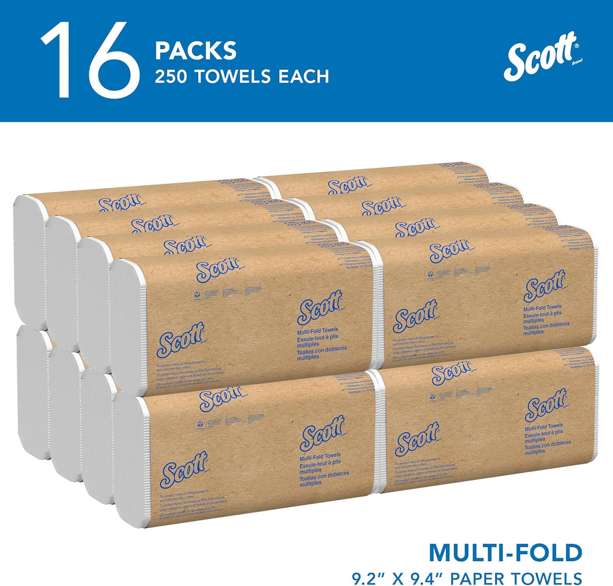 Scott® Professional Universal Multifold Paper Towels, Bulk (01840)