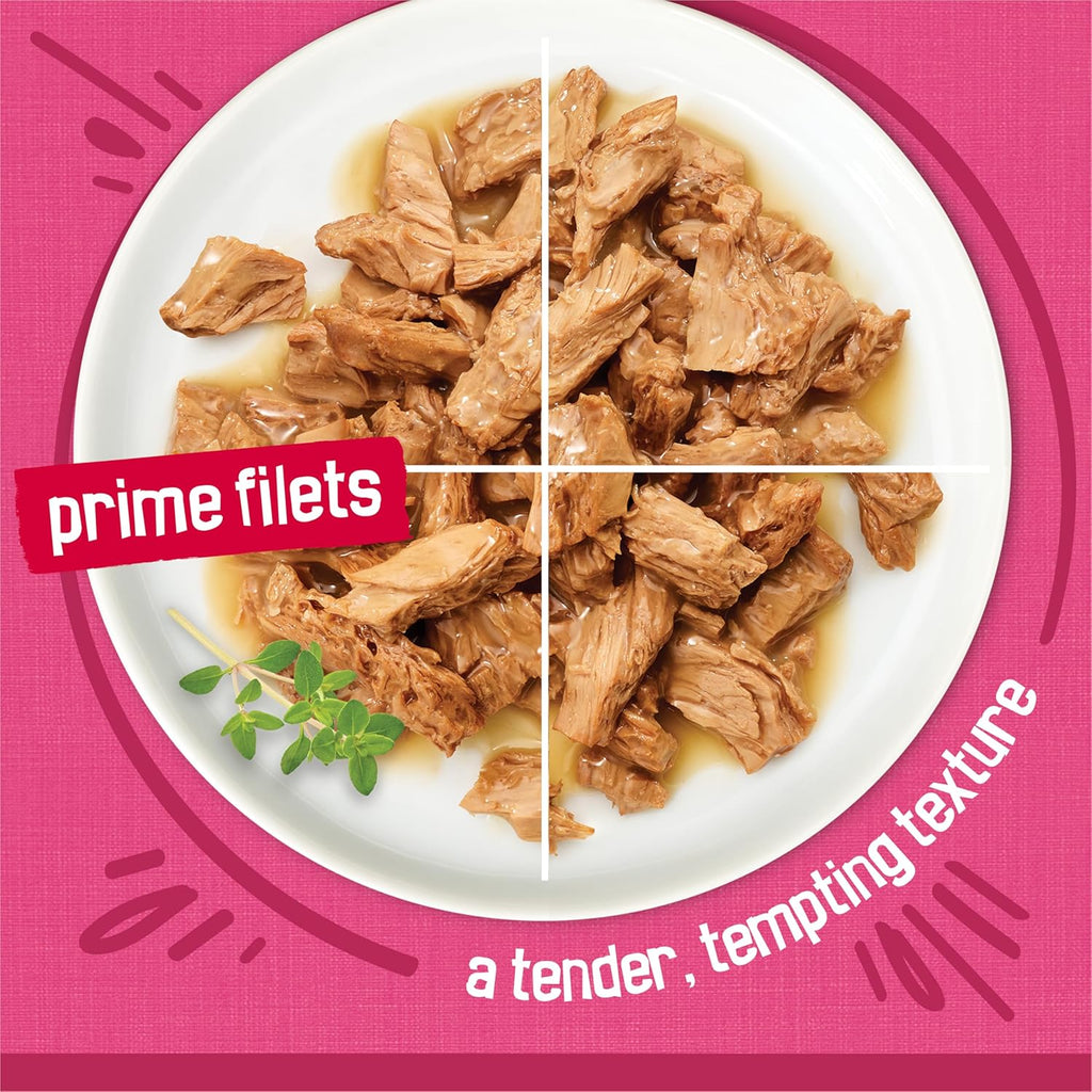 Purina Friskies Gravy Wet Cat Food Variety Pack, Surfin’ and Turfin’ Prime